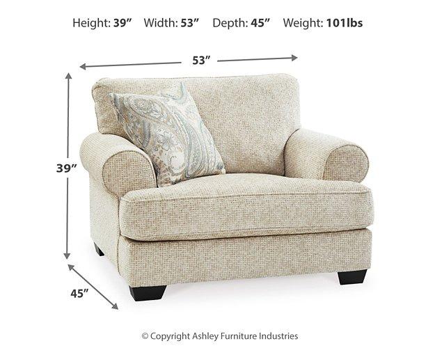 Monaghan Oversized Chair and Ottoman - galleria furniture outlet
