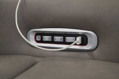 5Z-Comfort Power Reclining Loveseat with Console - galleria furniture outlet