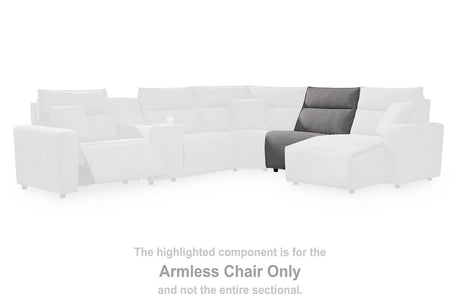 Modmax Reclining Sectional with Console - galleria furniture outlet