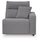 Modmax Reclining Sectional with Console - galleria furniture outlet