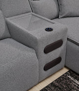 Modmax Power Reclining Sectional with Chaise - galleria furniture outlet