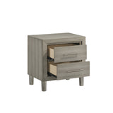 Lennox 2 Drawer Nightstand-Gray