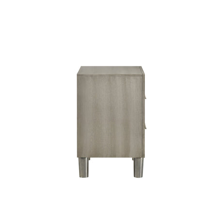 Lennox 2 Drawer Nightstand-Gray