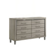 Lennox 8 Drawer Dresser-Gray