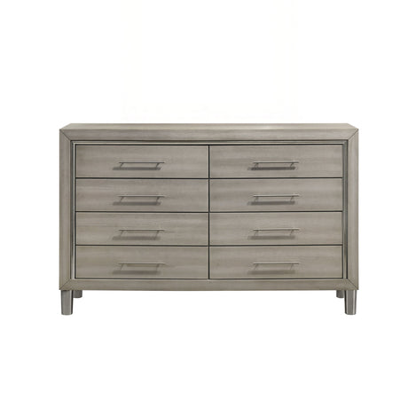 Lennox 8 Drawer Dresser-Gray