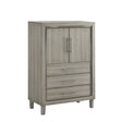Lennox Door Chest With Led Light-Gray
