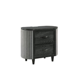 Skyline 2 Drawer Nightstand-Onyx