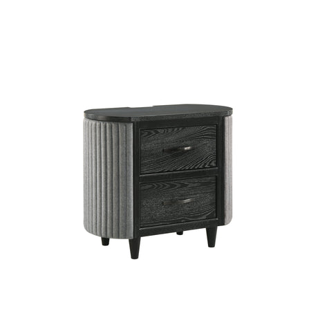 Skyline 2 Drawer Nightstand-Onyx