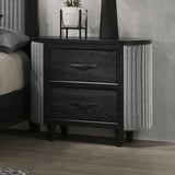 Skyline 2 Drawer Nightstand-Onyx