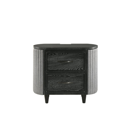 Skyline 2 Drawer Nightstand-Onyx
