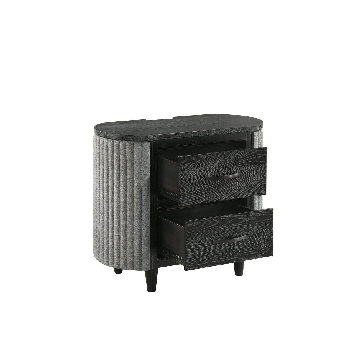 Skyline 2 Drawer Nightstand-Onyx