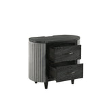 Skyline 2 Drawer Nightstand-Onyx