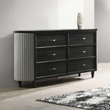 Skyline 6 Drawer Dresser-Onyx