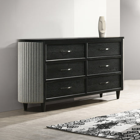 Skyline 6 Drawer Dresser-Onyx