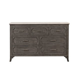Lisbon Marble Top Dresser-Gray