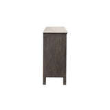 Lisbon Marble Top Dresser-Gray