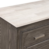 Lisbon Marble Top Dresser-Gray