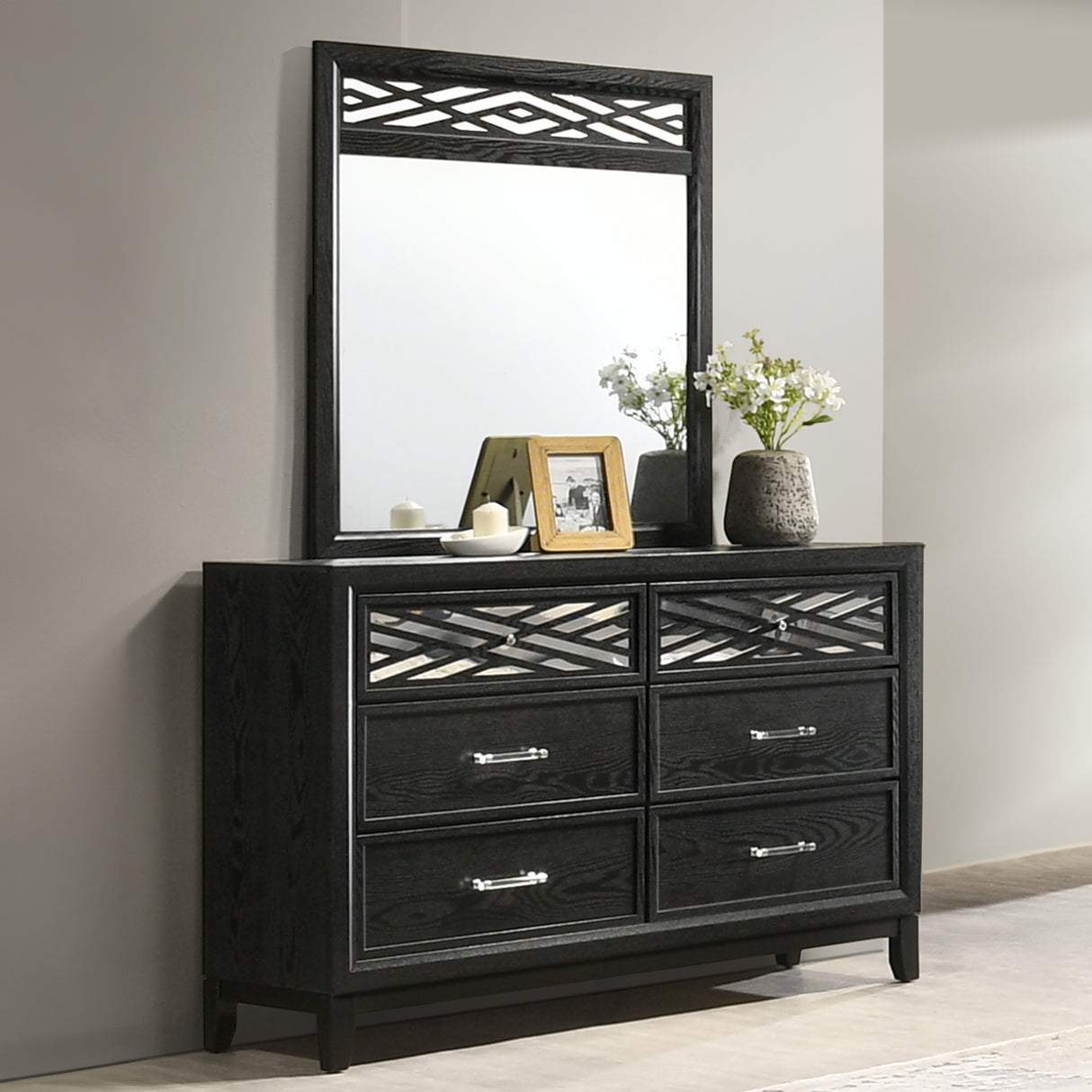 Obsidian Mirror-Black