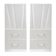 Europa Nightstand Panels, Set Of 2 - White