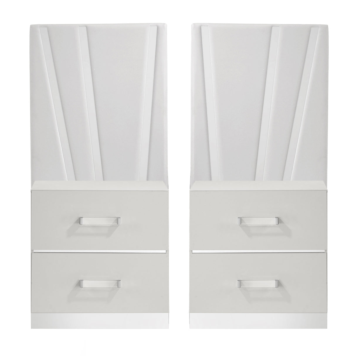 Europa Nightstand Panels, Set Of 2 - White