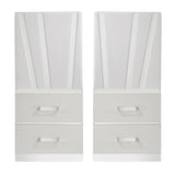 Europa Nightstand Panels, Set Of 2 - White