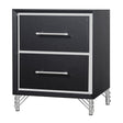 Ava 2 Drawer Nightstand-Ebony