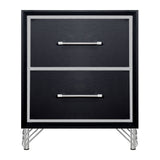 Ava 2 Drawer Nightstand-Ebony