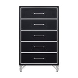 Ava 5 Drawer Chest-Ebony