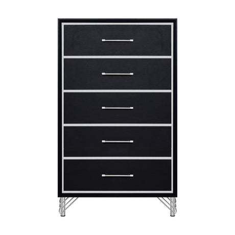 Ava 5 Drawer Chest-Ebony