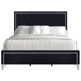 Ava 6/0 Wk Headboard, Footboard & Slat Kit-Ebony