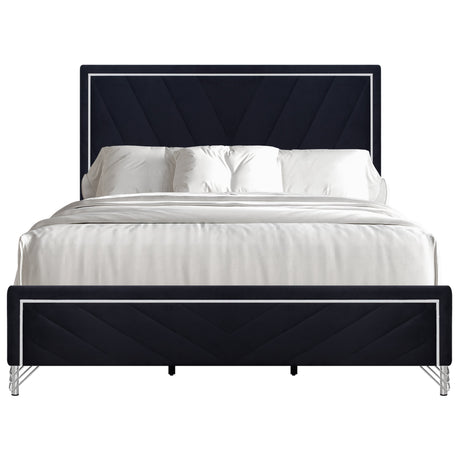 Ava 6/0 Wk Headboard, Footboard & Slat Kit-Ebony