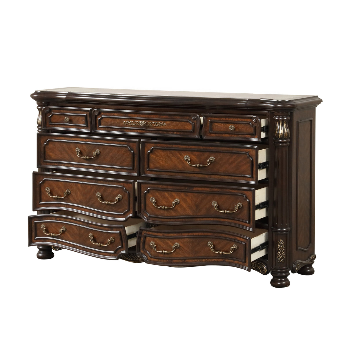 Bella Notte Dresser- Mahogany Brown