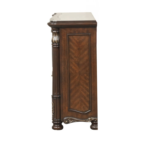 Bella Notte Dresser- Mahogany Brown