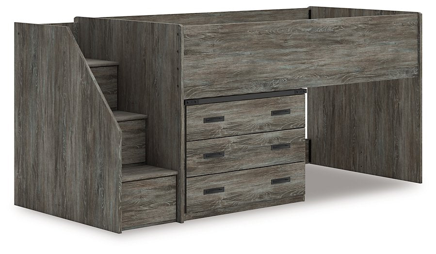 Frandern Loft Bed with Drawer Storage - galleria furniture outlet