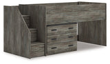 Frandern Loft Bed with Drawer Storage - galleria furniture outlet