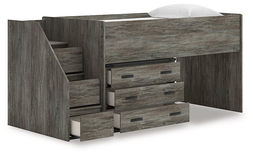 Frandern Loft Bed with Drawer Storage - galleria furniture outlet