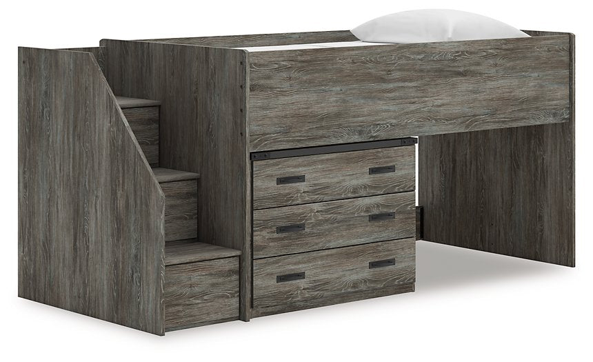 Frandern Loft Bed with Drawer Storage - galleria furniture outlet