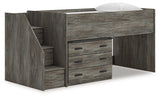 Frandern Loft Bed with Drawer Storage - galleria furniture outlet