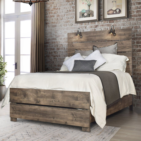 Misty Lodge 3/3 T Hb,Fb, & Slats-Greige