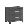 Odessa Nightstand-Charcoal