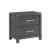 Odessa Nightstand-Charcoal