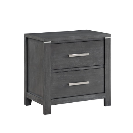 Odessa Nightstand-Charcoal