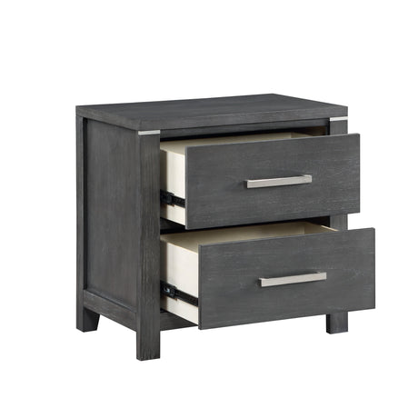 Odessa Nightstand-Charcoal