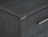 Odessa Nightstand-Charcoal