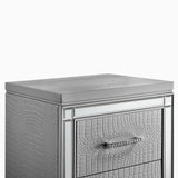 Valentino Nightstand-Silver