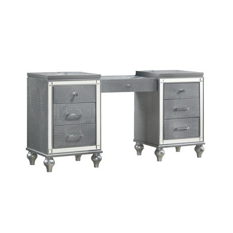 Valentino Dressing Table-Silver