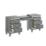 Valentino Dressing Table-Silver