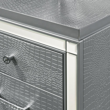 Valentino Dressing Table-Silver