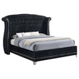 Barzini California King, E.King, & Queen Tufted Upholstered Bed Black image