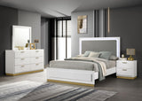 Caraway 4 Pc & Pc E.King, Cal.King, & Queen Bedroom Set Black & White image